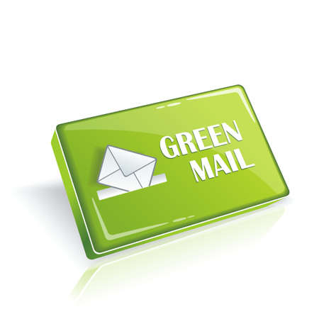 Blank 3d green buttonのイラスト素材