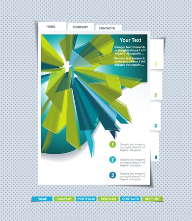 Website Design Template のイラスト素材