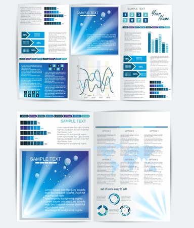 elegant business brochure designのイラスト素材