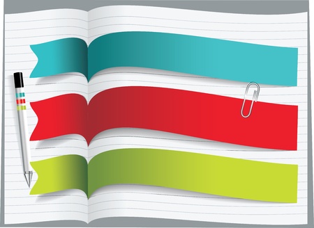 Ribbons and banners designのイラスト素材