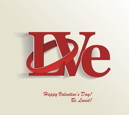 Lettering LOVE. For themes like Mother's Day, Valentine's Day, holidays.のイラスト素材