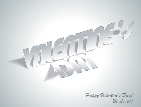 Valentine's Day: Paper Folding with Letter, Monochrome Drawingsのイラスト素材