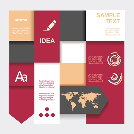 Modern Design template. Graphic or website layout  . のイラスト素材