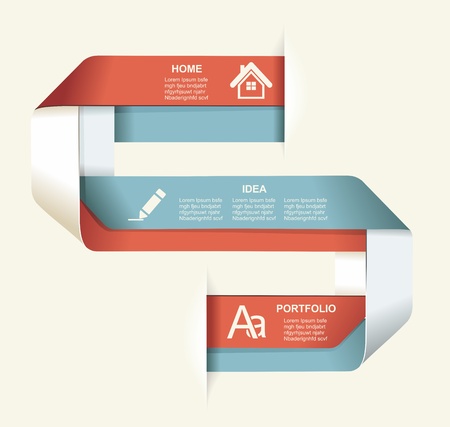Modern Design template. Graphic or website layout  .のイラスト素材