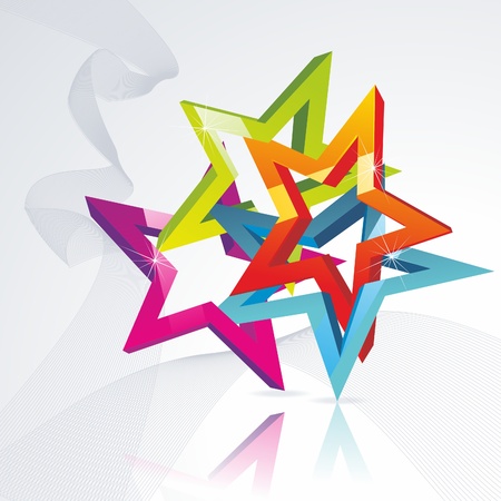 3d abstract background のイラスト素材