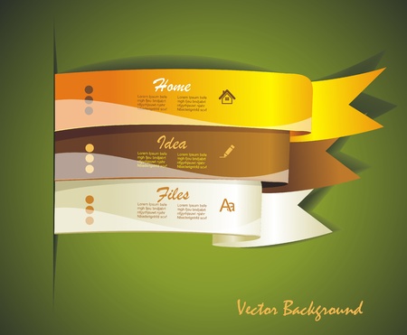 Colorful ribbon for your design, illustration のイラスト素材