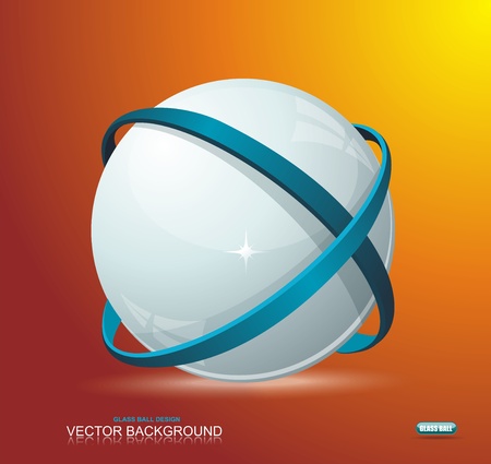 Abstract globe symbol internet and social network concept. Isolated vector icon.のイラスト素材