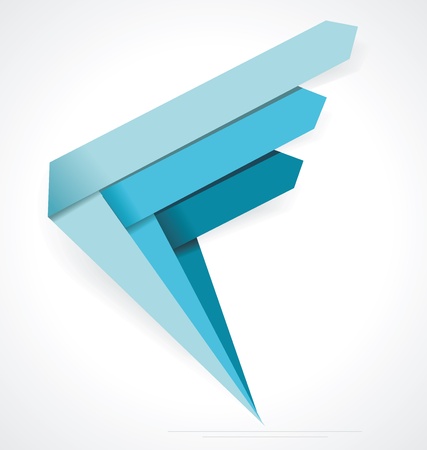 Business Abstract Arrows icon. Corporate, Media, Technology styles vector symbol design.のイラスト素材