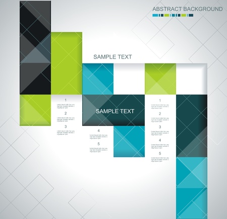 Vector abstract squares background illustrationのイラスト素材