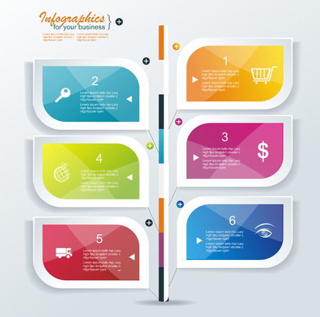 Modern speech bubble template style. Can be used for workflow layout; diagram; number options; step up options; web design; banner template; infographic. のイラスト素材