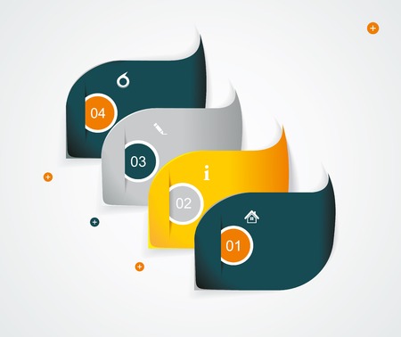Modern infographics template style. Can be used for workflow layout, diagram, number options, step up options, web design, banner template. のイラスト素材