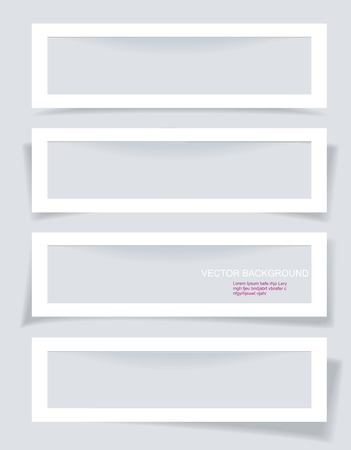 Set of Frames with Different Shadowsのイラスト素材