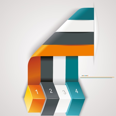 Modern options banner,can be used for workflow layout, infographics, number llines, web design.のイラスト素材