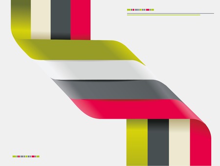 Modern spiral infographics options banner. Can be used for diagram, number options, steps banners, workflow layout, web design. のイラスト素材