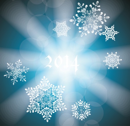 Christmas snowflakes background のイラスト素材