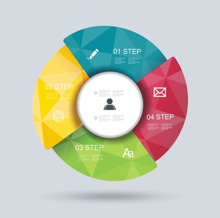 3d design infographics for presentations, seminars, advertisingのイラスト素材