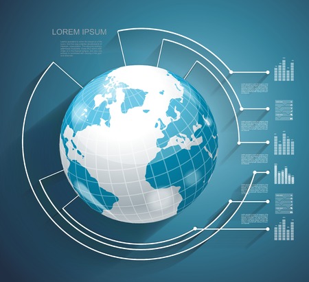 Business world concept modern design template のイラスト素材