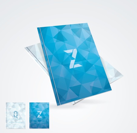 Brochure cover design vector template のイラスト素材