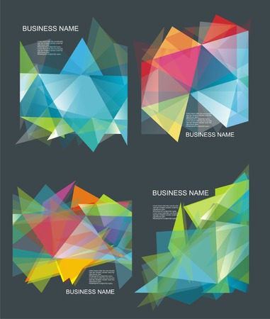 The abstract geometric 3D background. Vector illustration.のイラスト素材