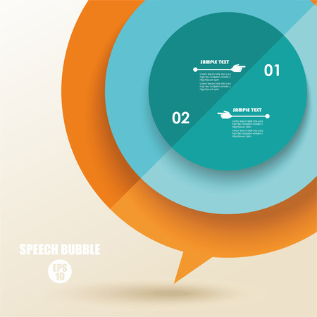 color speech bubble from folded paperのイラスト素材