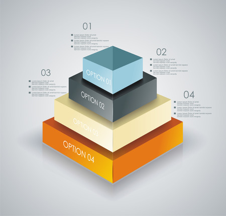 Vector infographic or web design templateのイラスト素材