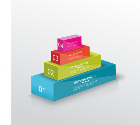 Vector infographic or web design templateのイラスト素材