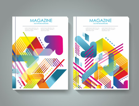 Brochure cover design vector templateのイラスト素材