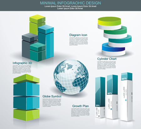 Modern infographics set. Diagram and Time Line design. Vectorのイラスト素材