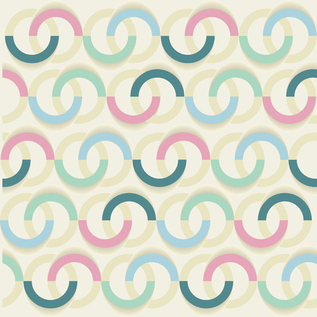 Decorative pattern with drawn circles, vector background.のイラスト素材