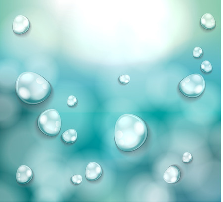 Transparent water illustration.のイラスト素材