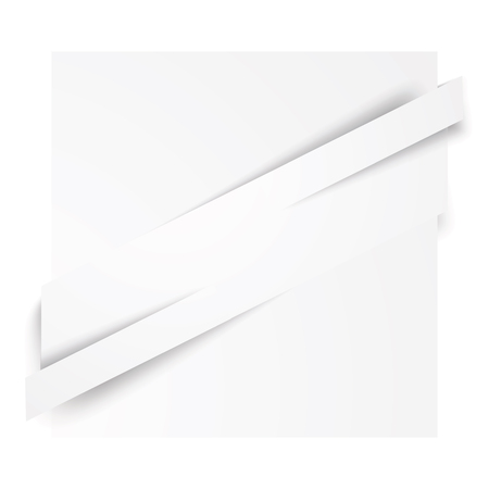 White cut banner with place for your textのイラスト素材