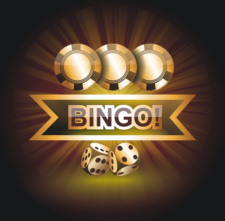BINGO gold emblemのイラスト素材