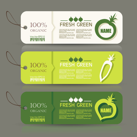 Premium Quality Natural Product Label Set Vector.のイラスト素材