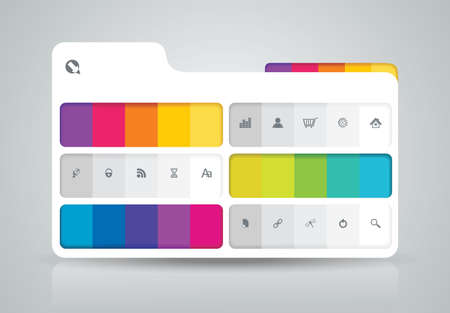 Web panel, banners template for business design, infographics, reports, number options, step presentation, progress or workflow layout.のイラスト素材