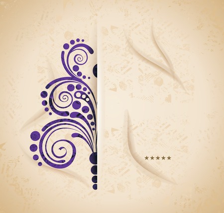Vintage floral vector frame. Elegant wedding invitation with flower.Hand-drawn flower and place for your text.のイラスト素材