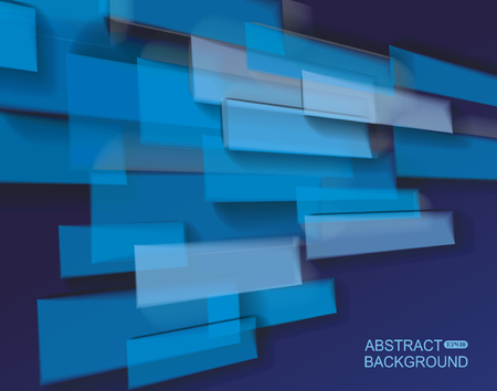 Abstract background of bright blue glass bricks compositionのイラスト素材