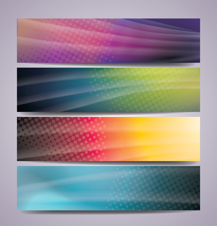 Set of retro style, retro style for brochure, banner, flyer and poster, flat style.のイラスト素材