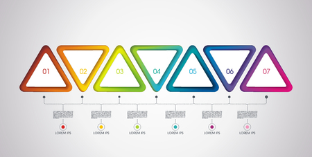 Number Option banners design, can be used for, online services,  websites and applications.のイラスト素材