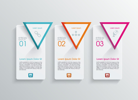 Number Option banners design, can be used for payment plans, online services, pricing table, websites and applications.のイラスト素材