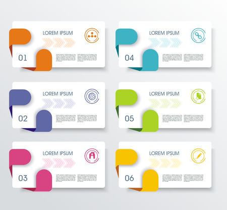 Number Option banners design, can be used for payment plans, online services, pricing table, websites and applications.のイラスト素材