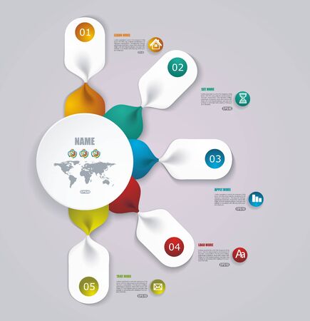 Web  banners and option panels design, can be used for  online services, pricing table, websites and applications.のイラスト素材