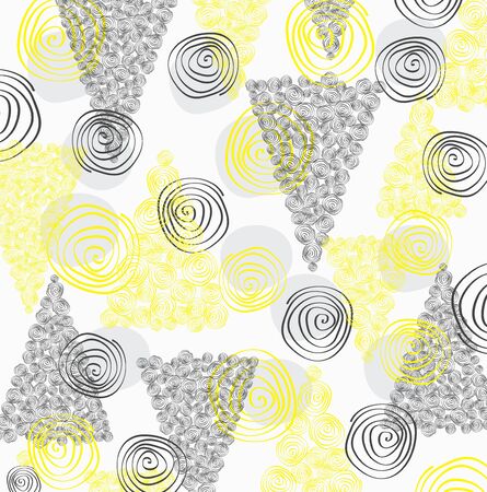 Future geometric simple  shapes composition.  Vector trendy design in hipster colors.のイラスト素材