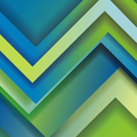 Abstract geometric background from transparent blue and green layers, vector illustration.のイラスト素材
