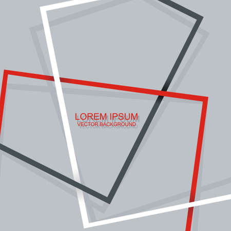 Flat paper frames design with place for your text, vector illustration.のイラスト素材