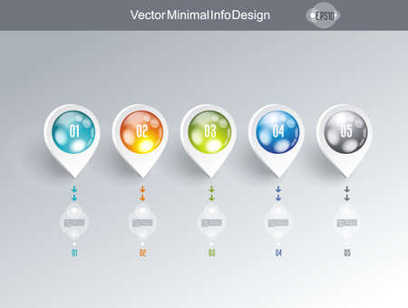 Business Design Template Option banners. Can be used for step lines, number levels, timeline, diagram, web design.のイラスト素材