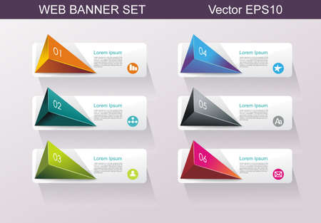 Business Design Template Option banners.のイラスト素材