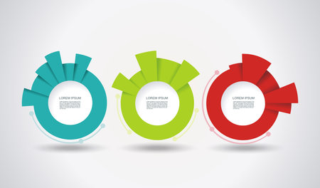 Geometric Timeline infographic design for illustration of new technologies, marketing, presentation, workflow layout, diagram, annual report, web design.のイラスト素材