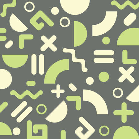 Abstract vector template design with geometric simple shapes.