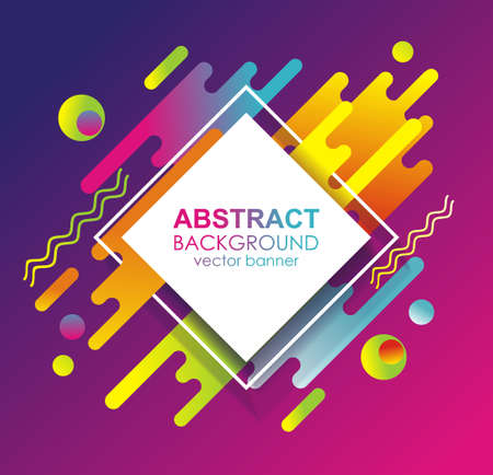 Abstract vecto template design with geometric simple shapes.のイラスト素材