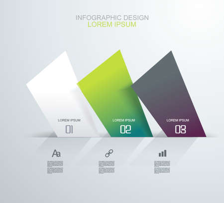 Web Banners Design. Can be used for workflow layout, diagram, number options, step up options, web design, banner template, infographic, timeline.のイラスト素材
